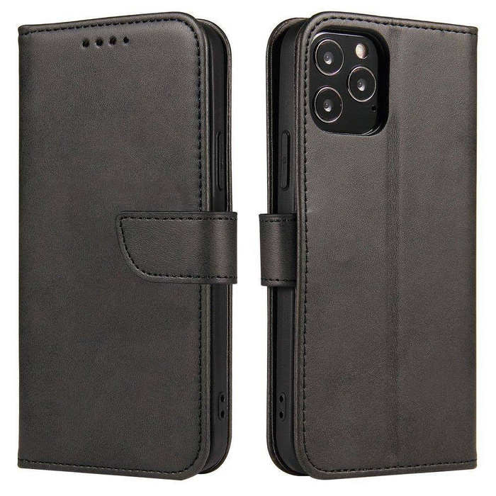 Magnet Case Elegante Hülle mit Überschlag und Standfunktion für Motorola Moto G100 / Edge S schwarz