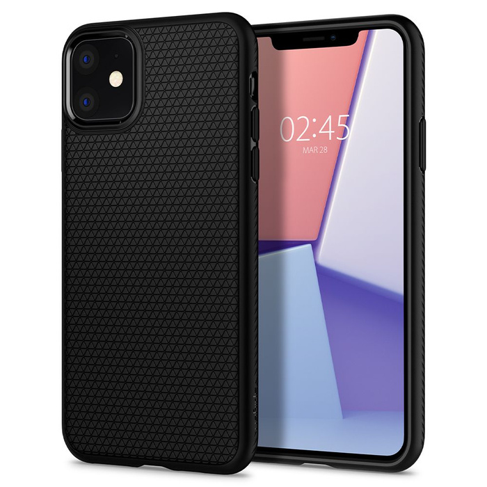 Pouzdro Iphone 11 SPIGEN Liquid Air Apple Matně černé černé pouzdro