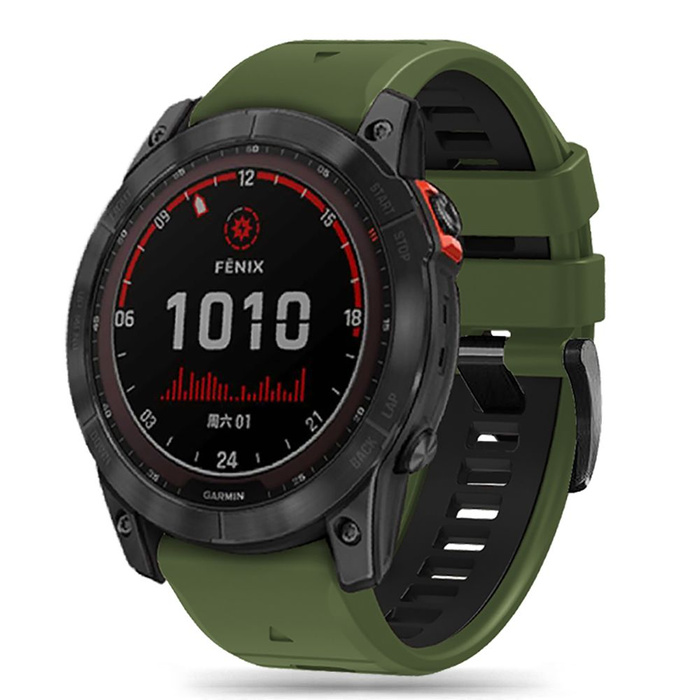 Óraszíj Tech-protect Iconband Pro Garmin Fenix 3 / 5x / 3hr / 5x Plus / 6x / 6x Pro / 7x hadsereg zöld/fekete