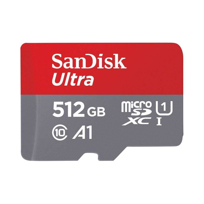 SanDisk Ultra Android microSDXC Speicherkarte 512 GB 120 MB/s A1 Cl.10 UHS-I + ADAPTER