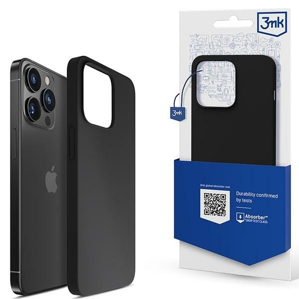 3mk Silicone Case iPhone 14 Pro Max 6.7" black/black