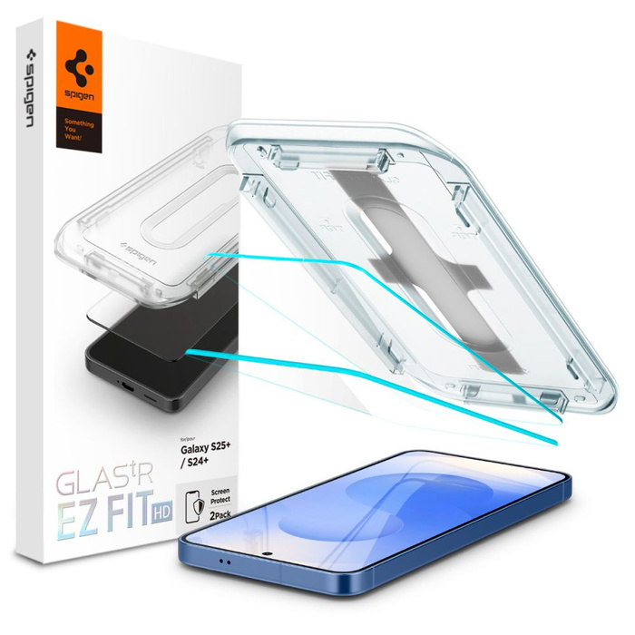 Tempered Glass Spigen Glas.tr "ez Fit" 2-pack Samsung Galaxy S24+ Plus Clear