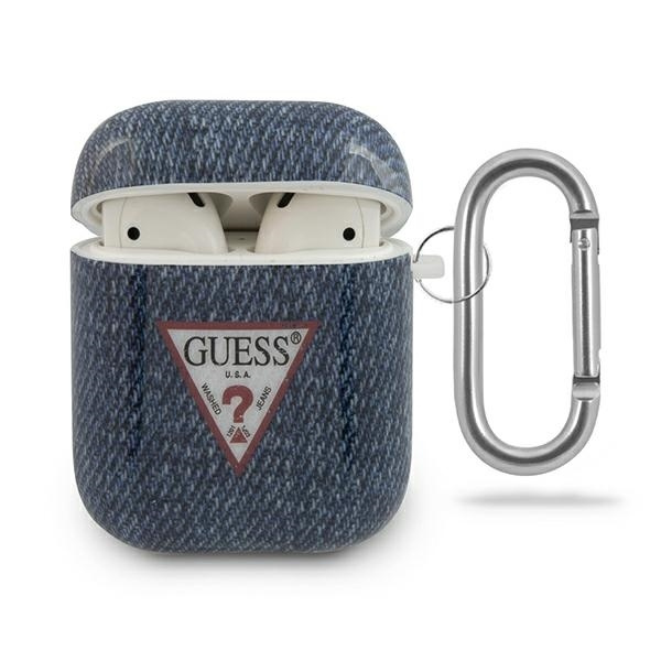 Case GUESS Apple AirPods Cover Jeans Collection Navy blue Case