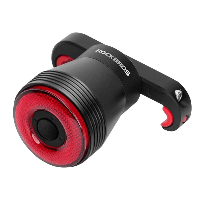 Rockbros Q5 Rear Bike Light with Intelligent Stop System - Black