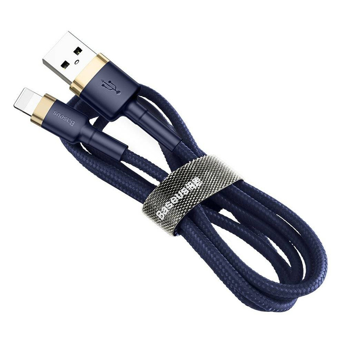 Baseus Cafule Cable durable nylon cord USB / Lightning QC3.0 1.5A 2M blue (CALKLF-CV3)