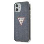 Coque GUESS Apple iPhone 12 Mini Jeans Collection GUHCP12SPCUJULDB Bleu marine Hardcase