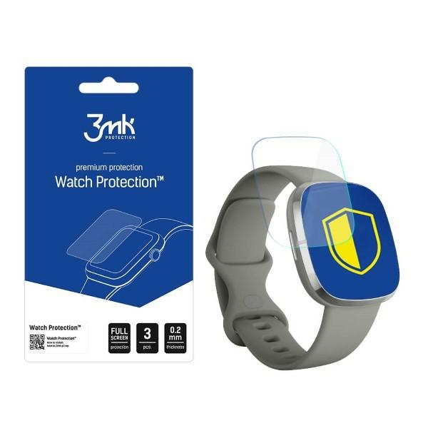 3mk Film protection ARC Montre Fitbit Sense plein écran Film protection