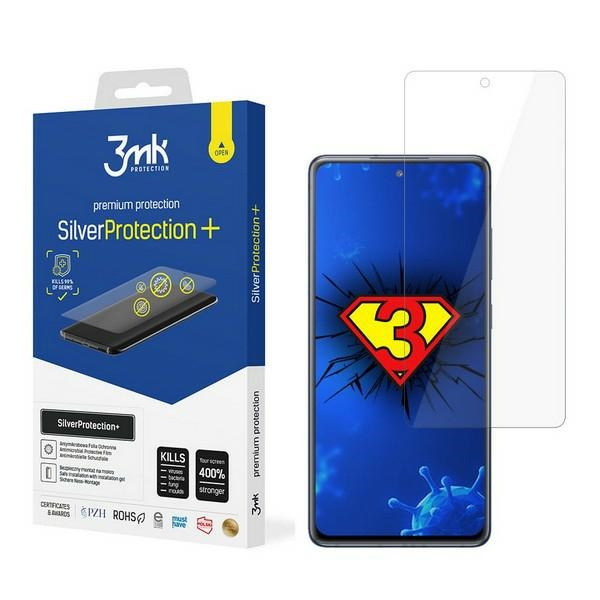 Screen Protector Antimicrobial 3mk Samsung Galaxy S20 FE G780 Silver Protect Wet Mounted