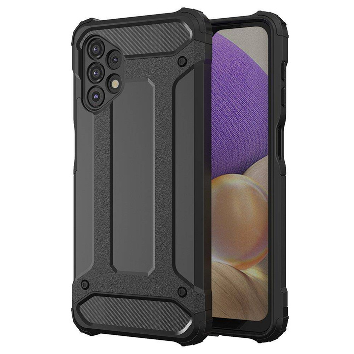 Hybrid Armor Case Tough Rugged Cover for Samsung Galaxy A73 black