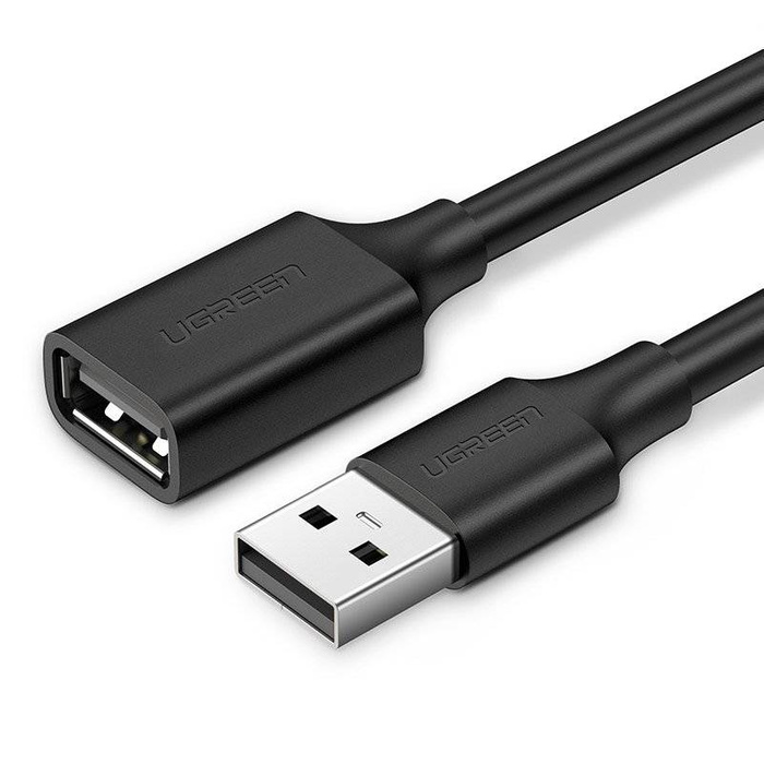 Ugreen kabelový adaptér USB (samice) - USB (samec) 1m černý (10314)