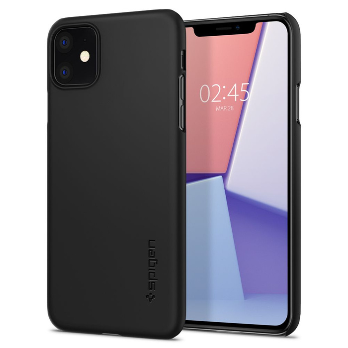 Pouzdro SPIGEN Apple Iphone 11 Thin Fit Black Black Case