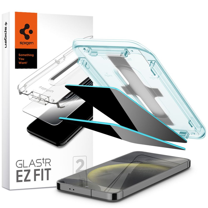 Tempered Glass Spigen GLAS.TR "EZ FIT" 2-PACK GALAXY S24 PRIVACY