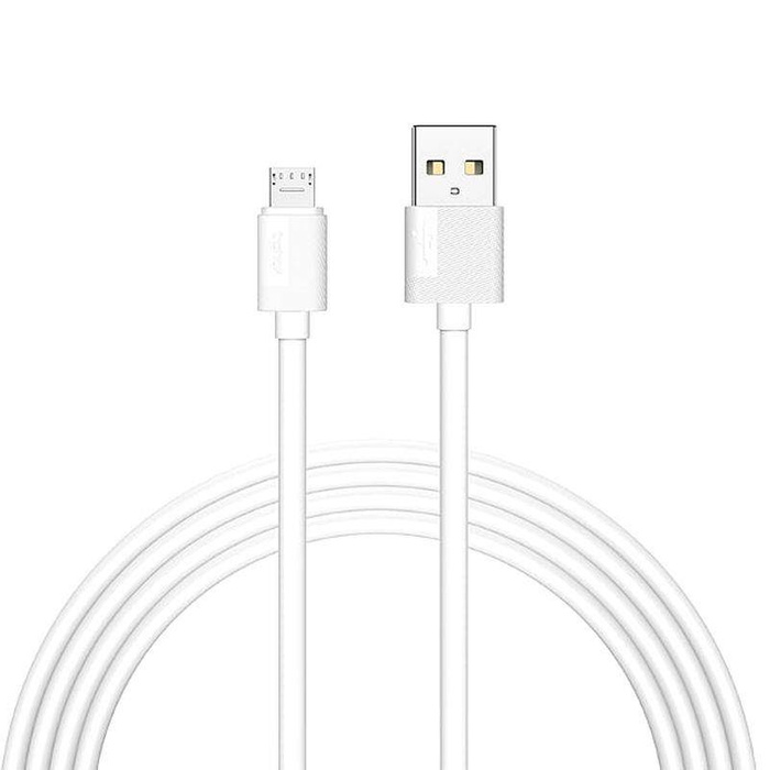 KABEL T-PHOX NETS MICRO USB BÍLÝ 2,4A ; PVC ; 1,2M