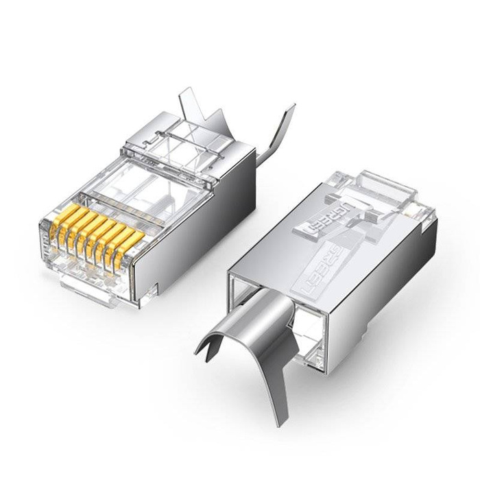 Ugreen 10x modulární zástrčka RJ45 zástrčka 8P8C Cat 6A (70316)