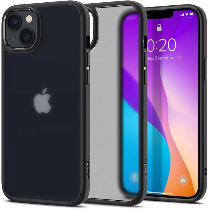 Coque Spigen Ultra Hybrid IPhone 14 NOIR GIVRE