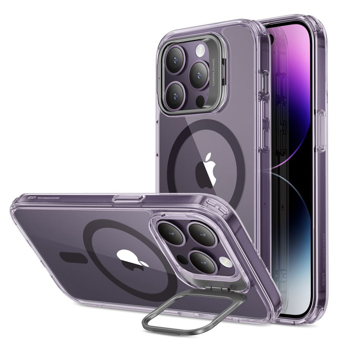 Telefontok Esr Classic Kickstand Halolock MagSafe iPhone 14 Pro Clear/purple 14 Pro Clear/purple Case