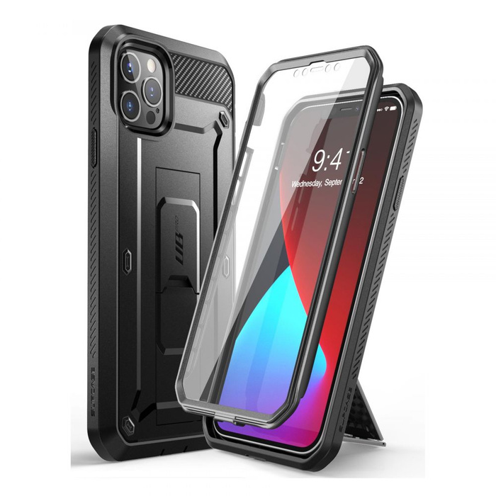 Pouzdro SUPCASE Unicorn Beetle Pro iPhone 12 12 Pro Black Černé černé pouzdro