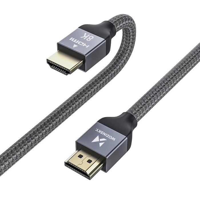 [RETURNED ITEM] Wozinsky kabel HDMI 2.1 8K 60 Hz 48 Gbps / 4K 120 Hz / 2K 144 Hz 5 m Stříbrný (WHDMI-50)