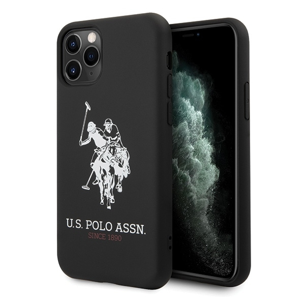 ETUI Pouzdro US POLO Apple iPhone 11 Pro Max Silicone Collection Black Case CASE