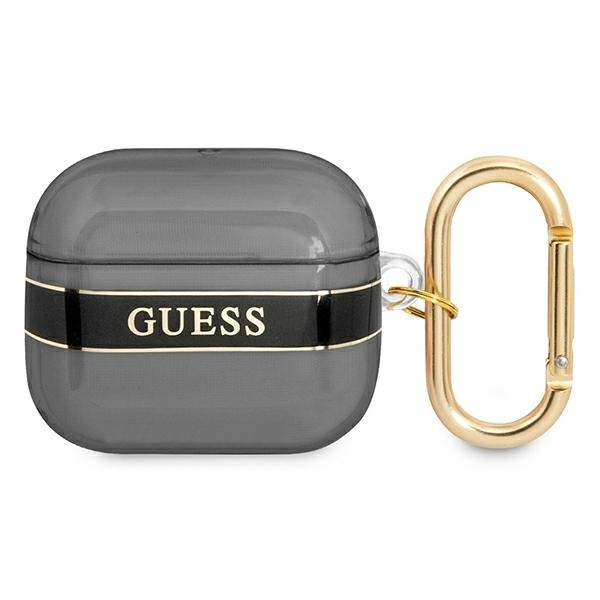 Case GUESS Apple AirPods 3 Cover Strap Collection Black Case