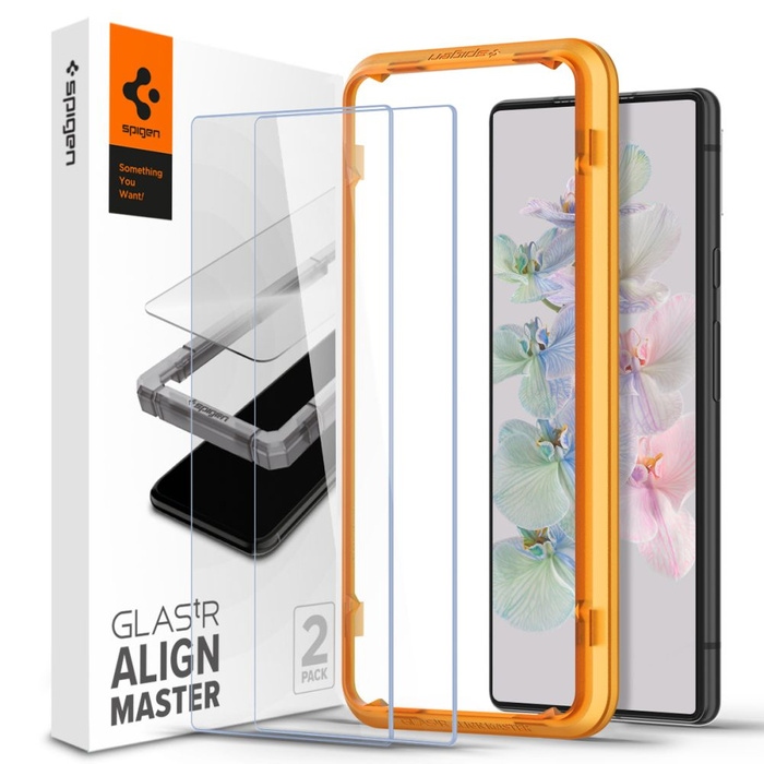 Spigen ALM GLAS.TR SLIM 2-PACK GOOGLE PIXEL 7 Tempered Glass CLEAR