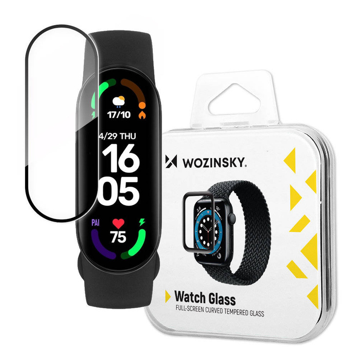 Verre hybride Wozinsky Watch Glass pour Xiaomi Mi Band 6 noir