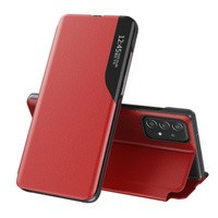 Eco Leather View Case è un'elegante custodia con patta e funzione stand per Samsung Galaxy A73 rosso