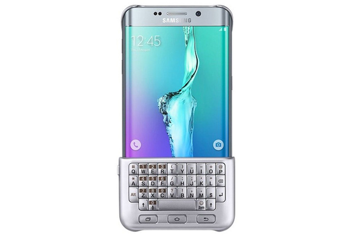  Teclado SAMSUNG Galaxy S6 Edge Plus Cubierta del teclado Plata Genuino 