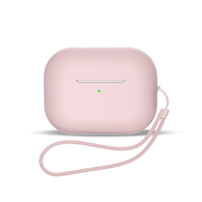 Étui en silicone pour AirPods 1 / AirPods 2 + dragonne - Rose