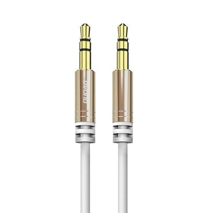 Dudao long stretch kabel AUX mini jack 3,5mm pružina 150cm bílá (L12 bílá)