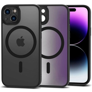 Hülle Tech-protect Magmat Cam+ MagSafe iPhone 15 MATTE Schwarz Case