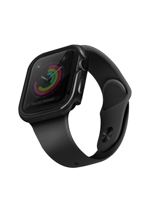 Pouzdro Uniq pro Valencia Apple Watch Series 4/5/6 / SE 40mm. šedá / bronzově šedá