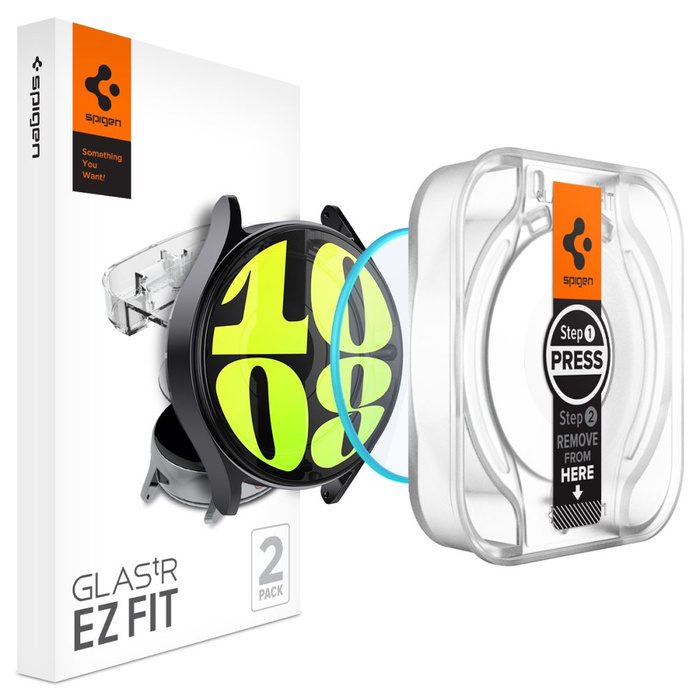 Tempered Glass Spigen GLAS.TR "EZ-FIT" 2-PACK Galaxy Watch 7 (40 MM) CLEAR