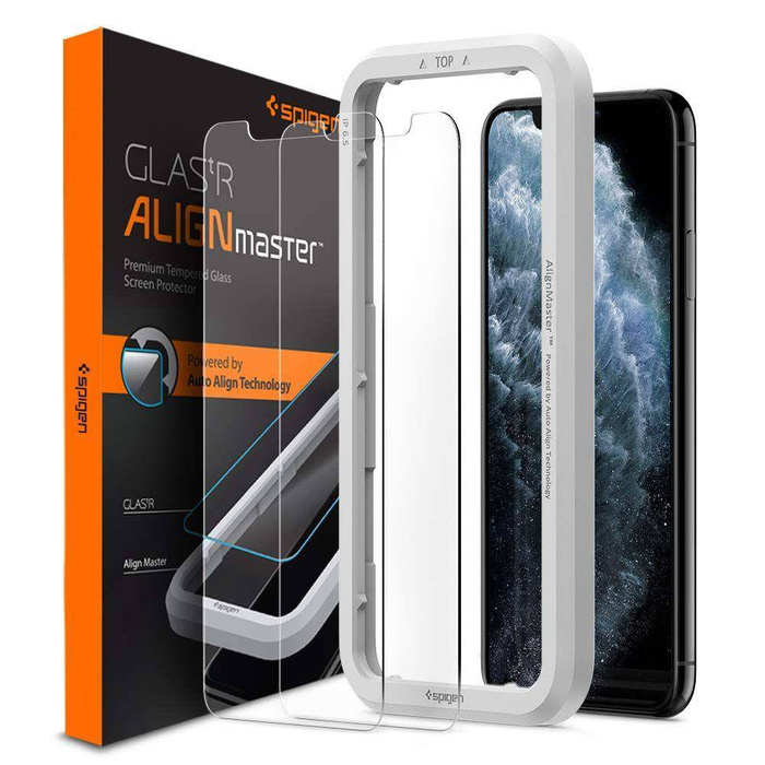 Verre trempé SPIGEN Alm Glas.tr Slim 2-pack Apple Iphone 11 Pro