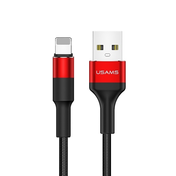 Kabel Opletený USAMS Apple Lightning 2A 1,2m U5 SJ220IP02 US-SJ220 Red