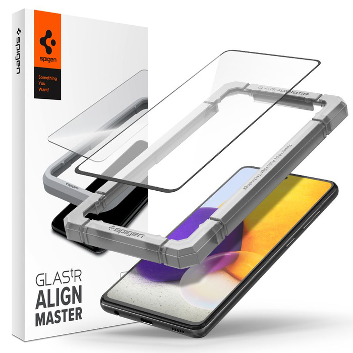 Spigen Alm Glass Fc Galaxy A52 Lte / 5G Tempered Glass Black