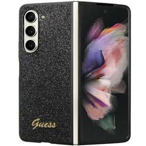 Case Guess GUHCZFD5HGGSHK F946 Galaxy Z Fold 5 black/black hardcase Glitter Script Case