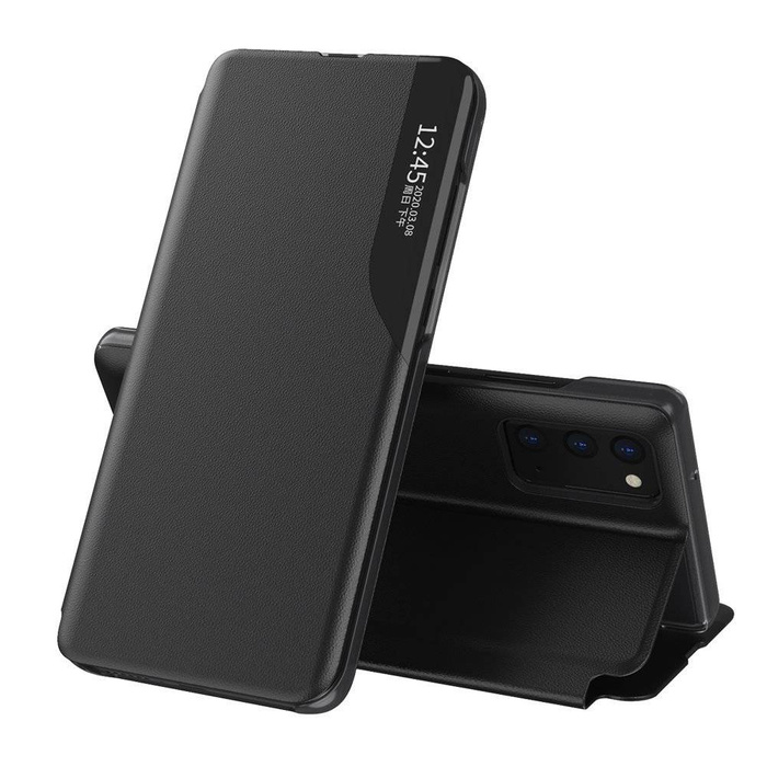 Custodia in ecopelle View Case elegante custodia tipo libreria con cavalletto per Samsung Galaxy A32 5G nero