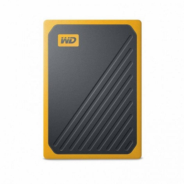 SanDisk WD My Passport Go SSD 2 TB external drive yellow