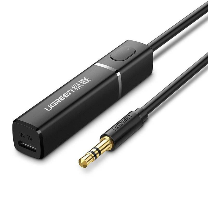 Ugreen Bluetooth 5.0 vysílač bezdrátový audio adaptér 3,5 mm mini jack černý (40761 CM107)