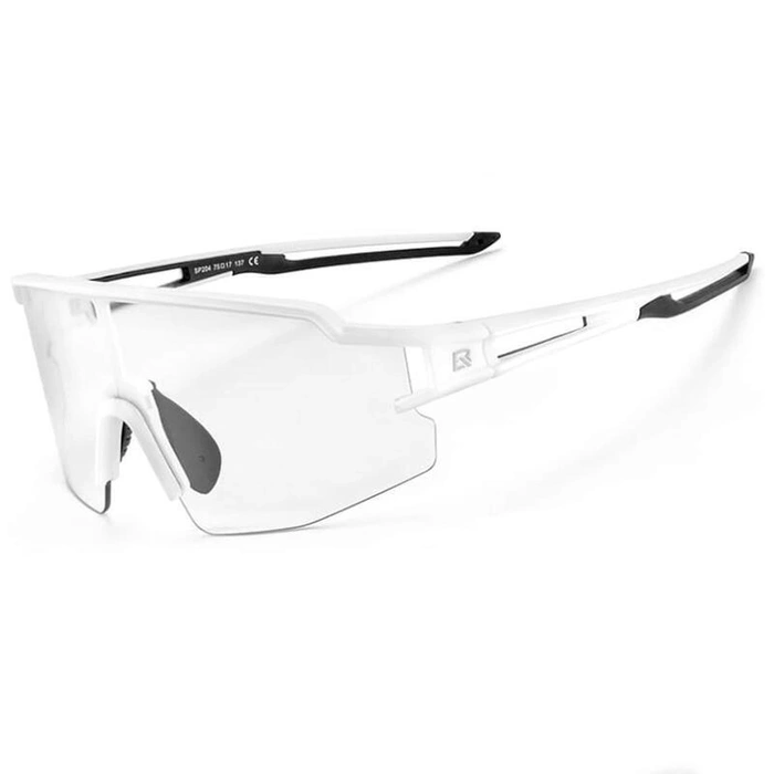 Lunettes de vélo photochromiques UV400 Rockbros 10172 blanches