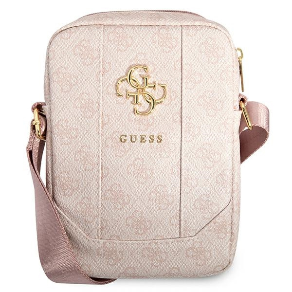 GUESS Tablet 8 4G Große Metall-Logo Tasche Rosa