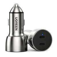 Ugreen car charger 2x USB Type C Quick Charge 3.0 PD 3.0 36 W FCP AFC 3 A gray (CD213 70594)