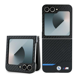 BMW BMHCZF622NBCK Z Flip6 F741 black/black hardcase Carbon Blue Line