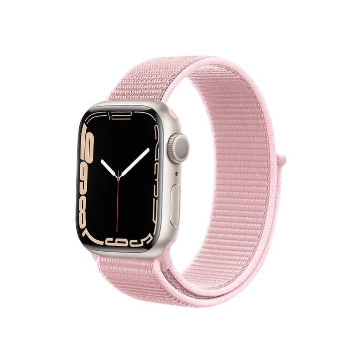 Crong Nylon Strap - Strap sports for Apple Watch 38/40mm (Powder Pink)