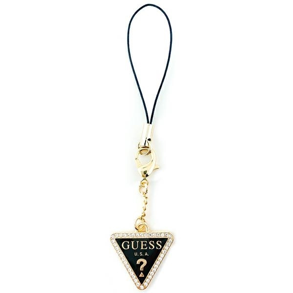 Guess Pendant GUCPMTDCK Phone Strap Triangle Diamond Charm with Rhinestones