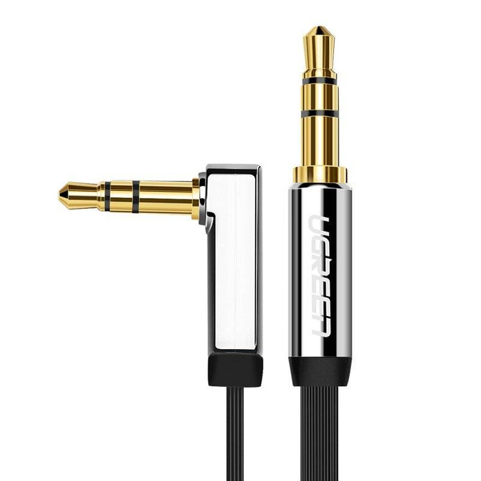 Ugreen Flachkabel AUX Audiokabel 3,5 mm Miniklinke 1m silber (10597)