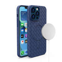 Funda tejida MagSafe para iPhone 15 - azul marino