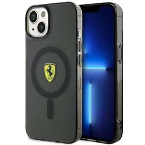 Funda Ferrari FEHMP14SURKK iPhone 14 6.1" negro/negro durocase Translúcido MagSafe Case