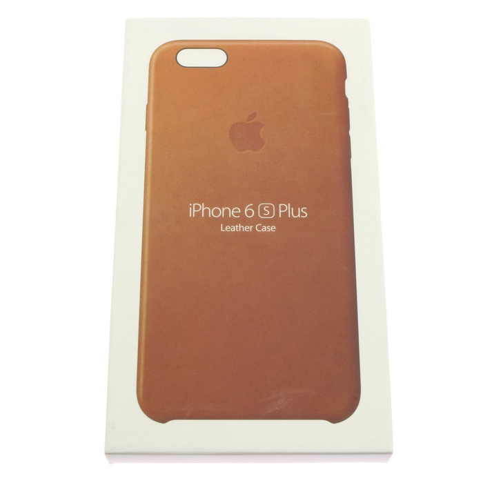 Pouzdro iPhone 6S Plus Apple Kožené pouzdro Original MKXC2ZM/A Saddle Brown Grade B Case